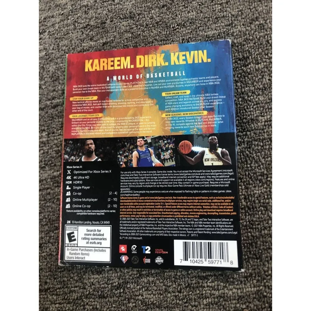 NBA 2K22 75th Anniversary Anniversary Edition - Xbox Series X - New/ Sealed